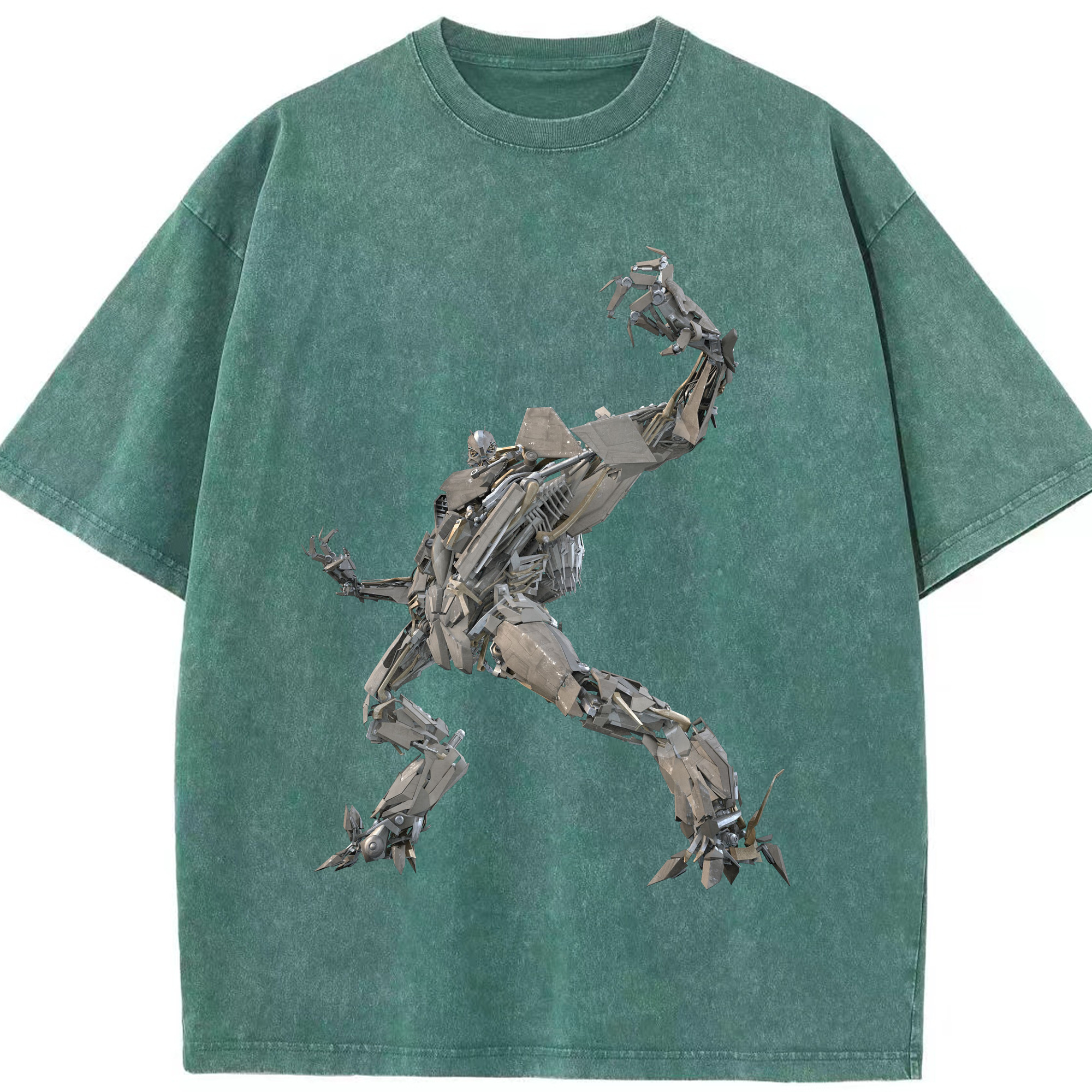 （画像用）  綿100% ヴィンテージ風 半袖Tシャツ（フロントプリント）